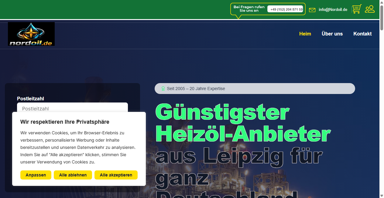 Fake Shop Warnung: nordoil.de (2026)