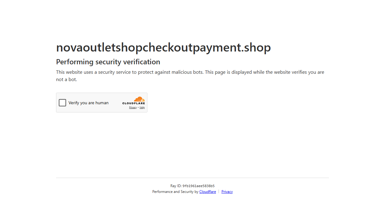 Screenshot von novaoutletshopcheckoutpayment.shop