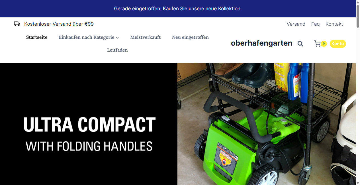Screenshot von oberhafengarten.de