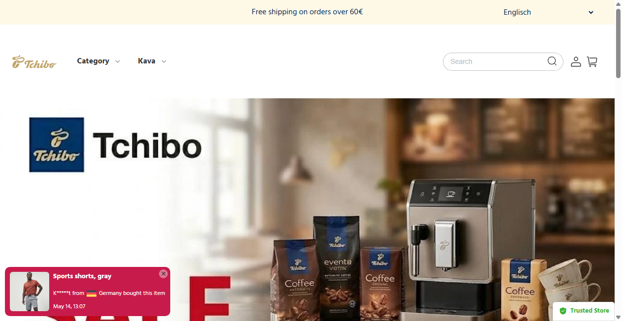 Screenshot von online-tchibosale.shop