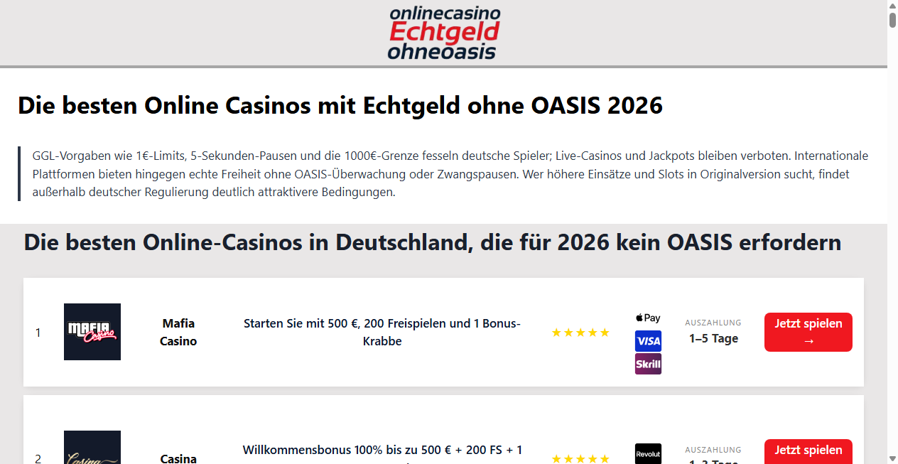 Bestätigte Warnung zu onlinecasinosmitechtgeld.de (2026)
