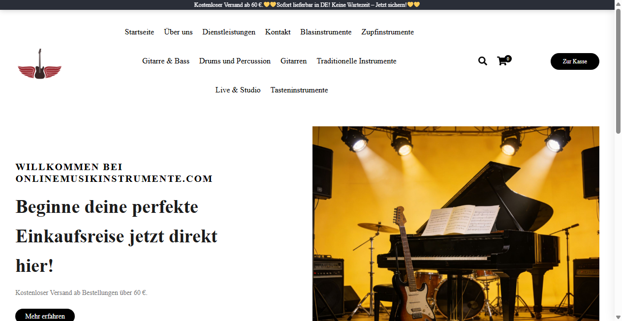 Fake Shop Warnung: onlinemusikinstrumente.com (2026)
