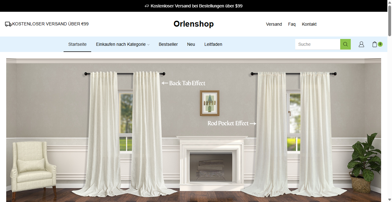 Screenshot von orlenshop.de