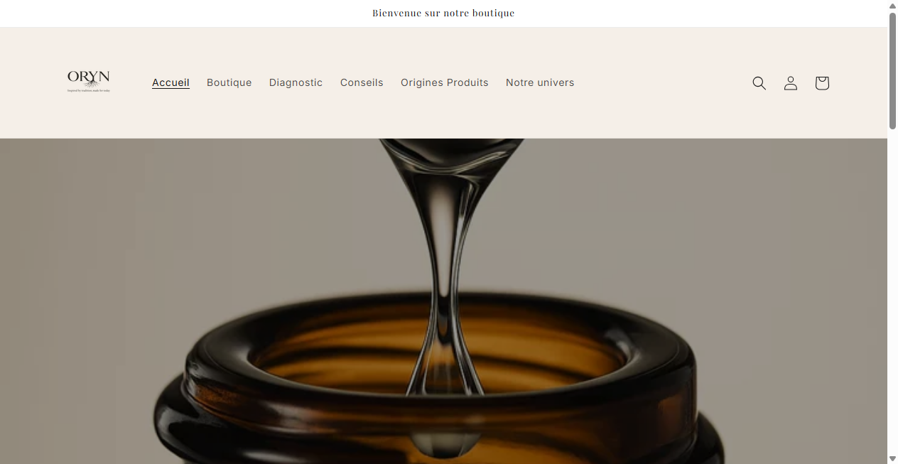Screenshot von orynstores.com