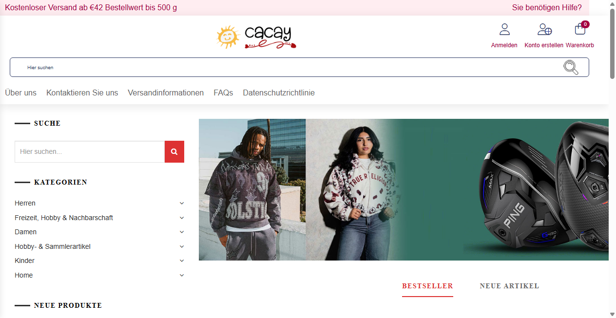 Screenshot von outaim.herate.shop