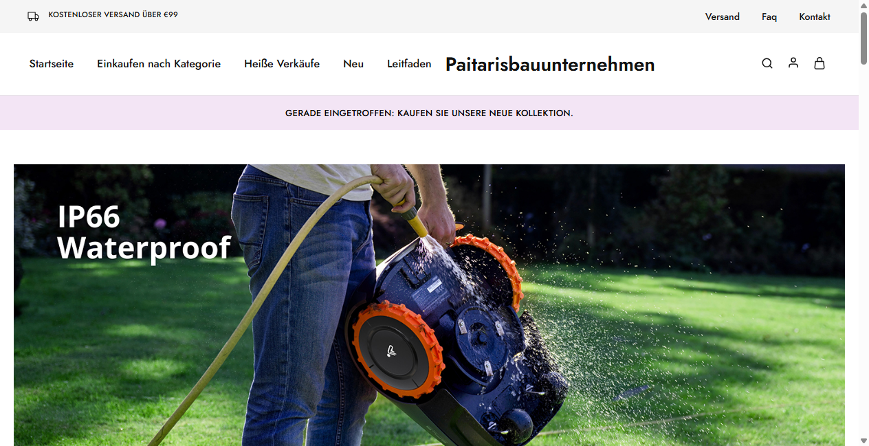 Screenshot von paitarisbauunternehmen.de