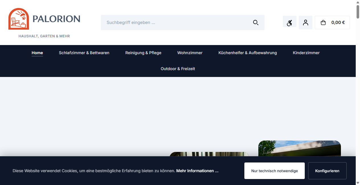 Screenshot von palorion.com
