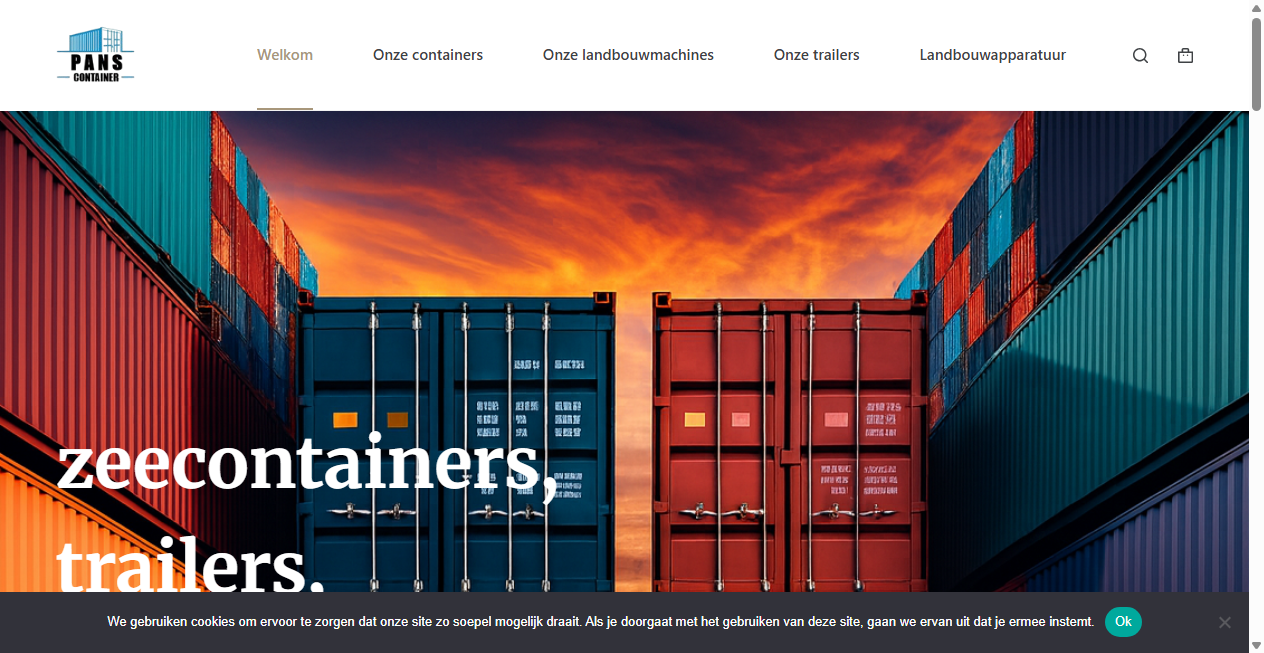 Screenshot von panscontainers.com