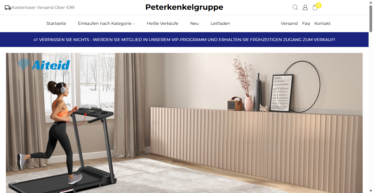 Screenshot von peterkenkelgruppe.de