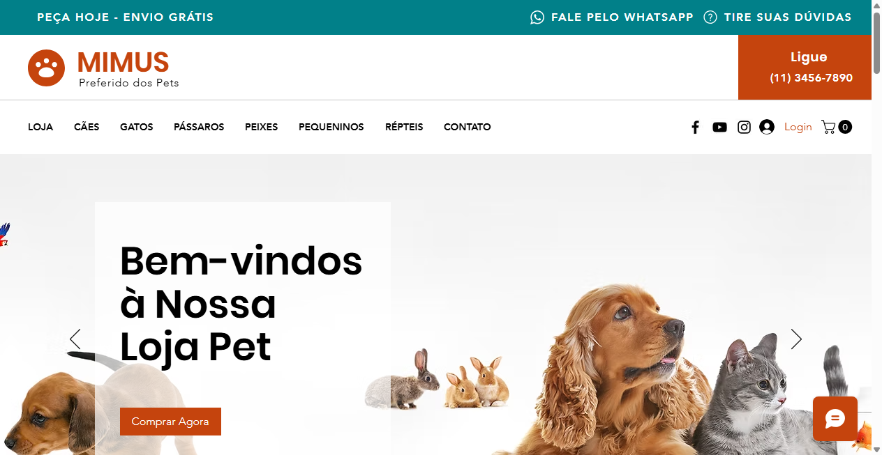Screenshot von petfyshope.com