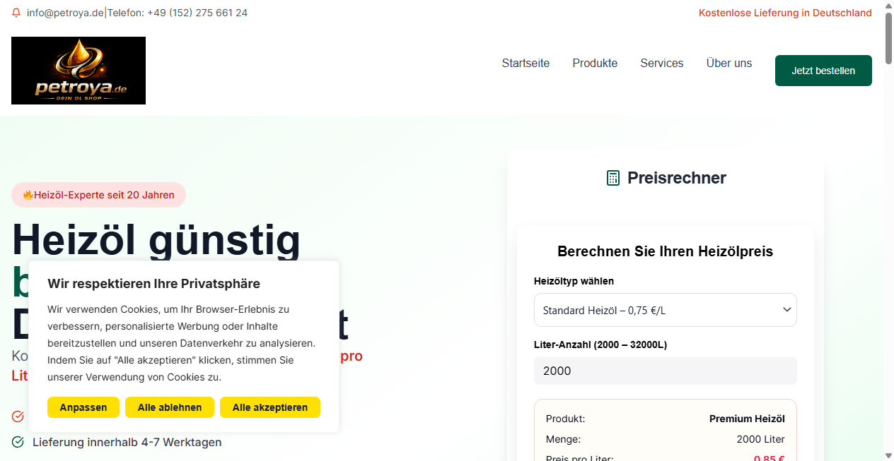 Fake Shop Warnung: petroya.de (2026)