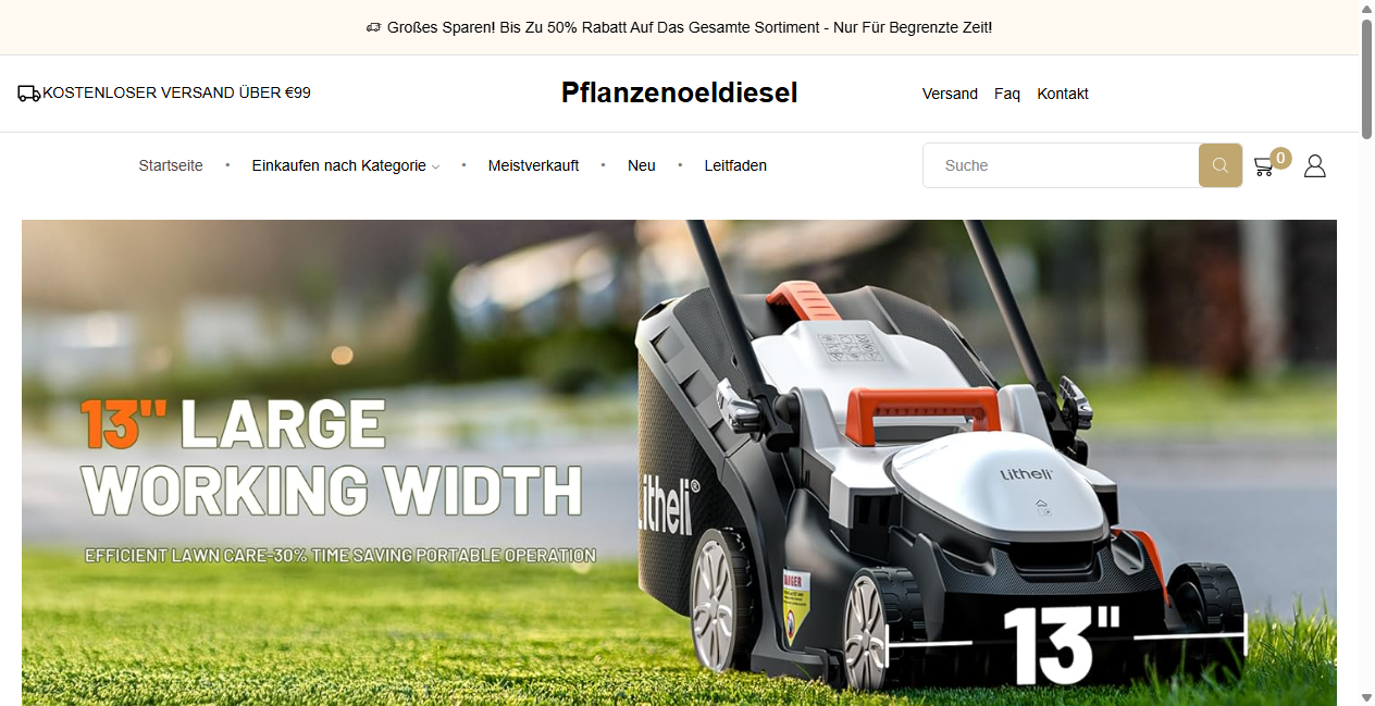 Screenshot von pflanzenoeldiesel.de