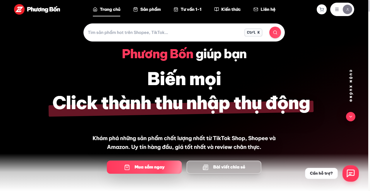 Screenshot von phuongbonshop.com