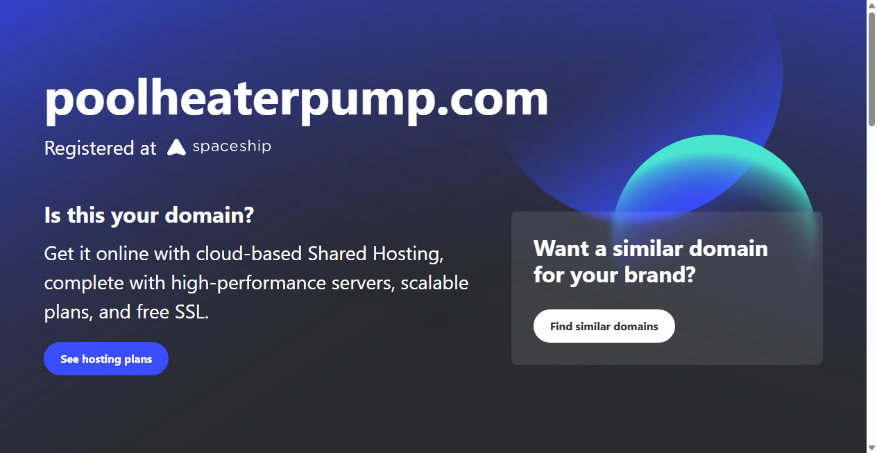 Screenshot von poolheaterpump.com