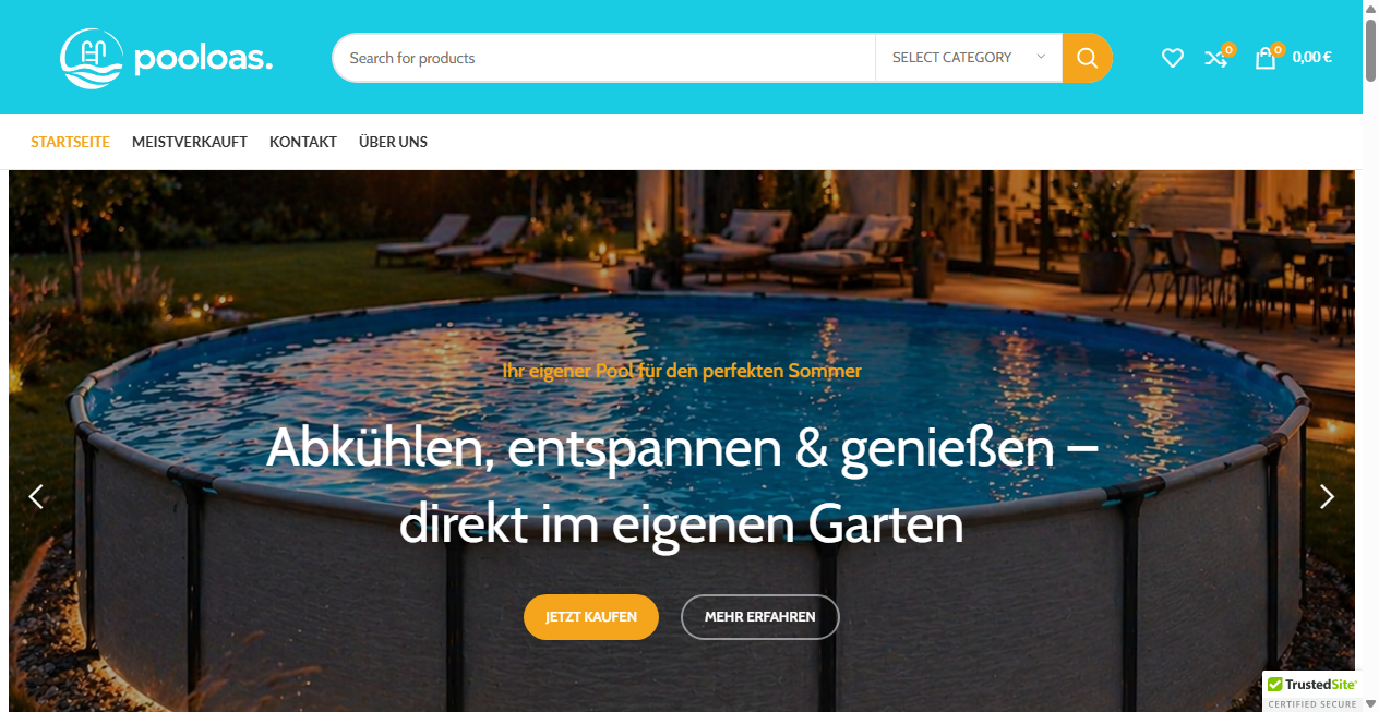 Screenshot von pooloas.de