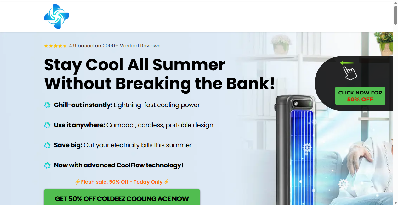 Screenshot von portablecoolerpro.com