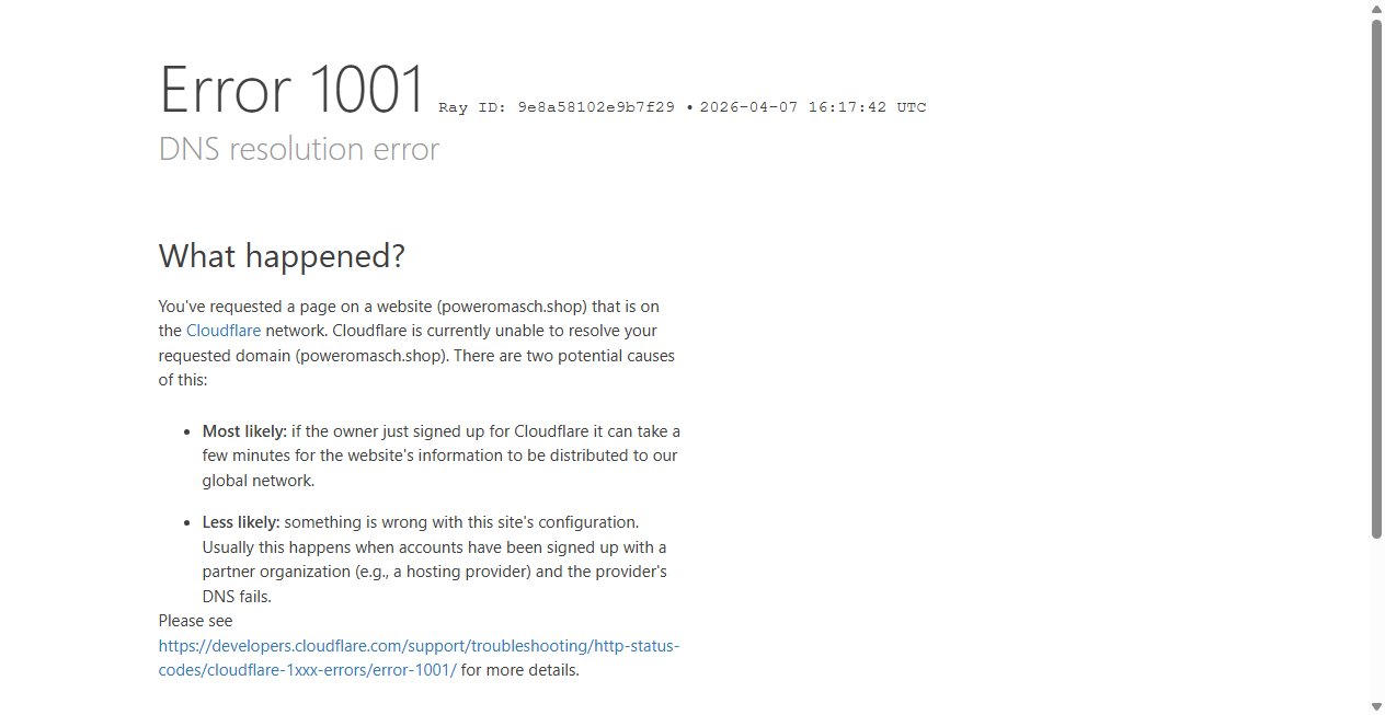 Fake Shop Warnung: poweromasch.shop (2026)