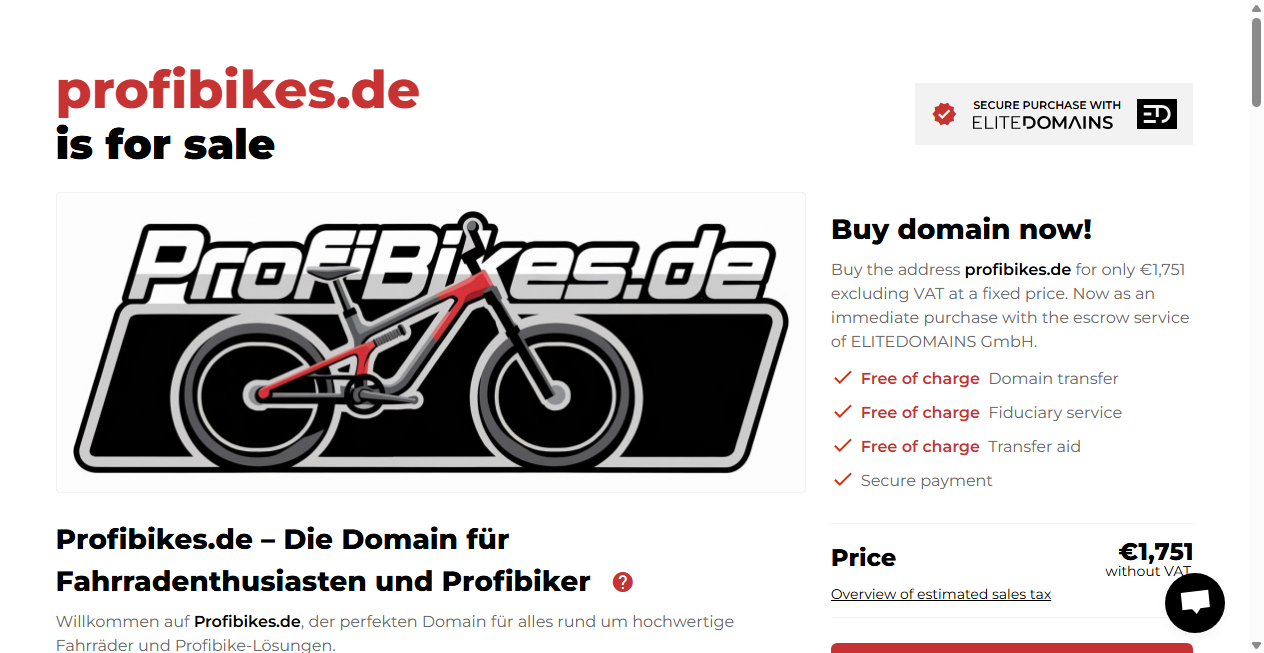 Bestätigte Warnung zu profibikes.de (2026)