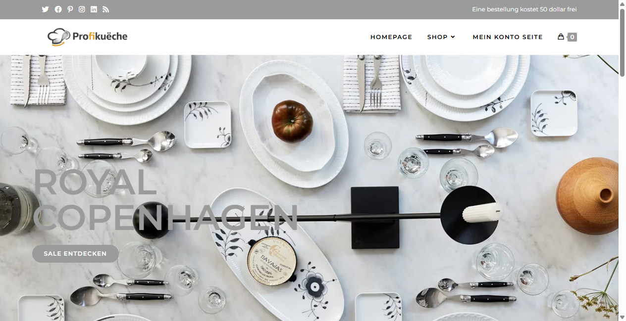 Screenshot von profikueche.com