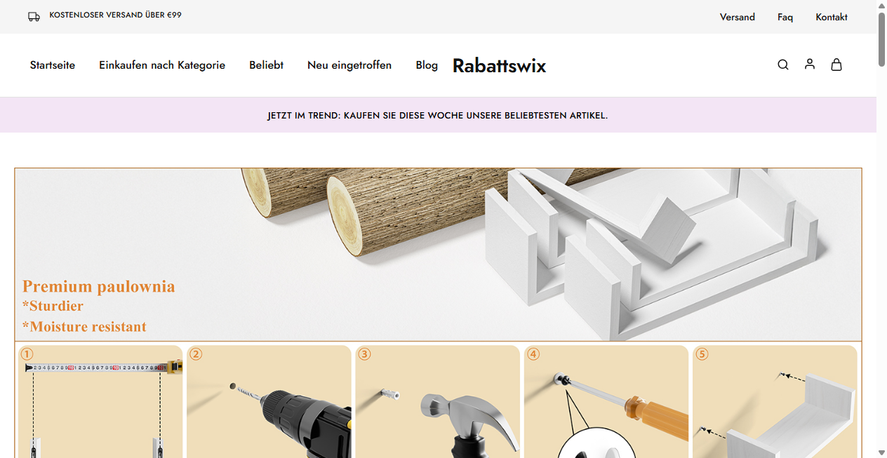Bestätigte Warnung zu rabattswix.de (2026)