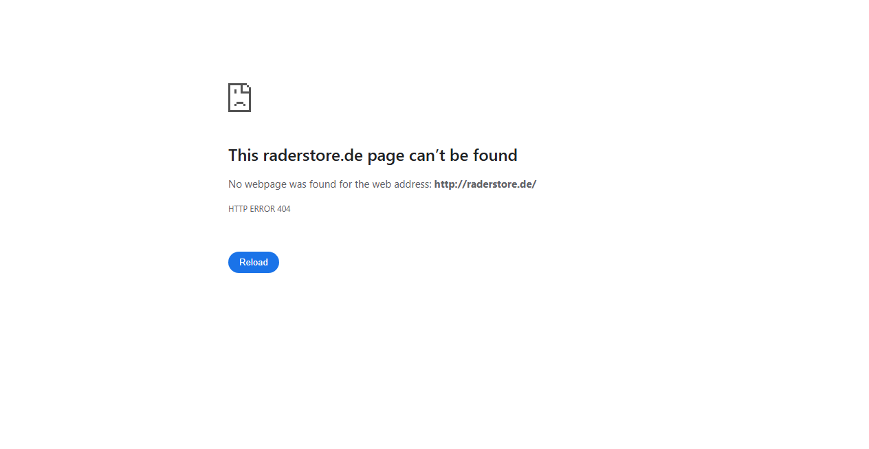 Bestätigte Warnung zu raderstore.de (2026)