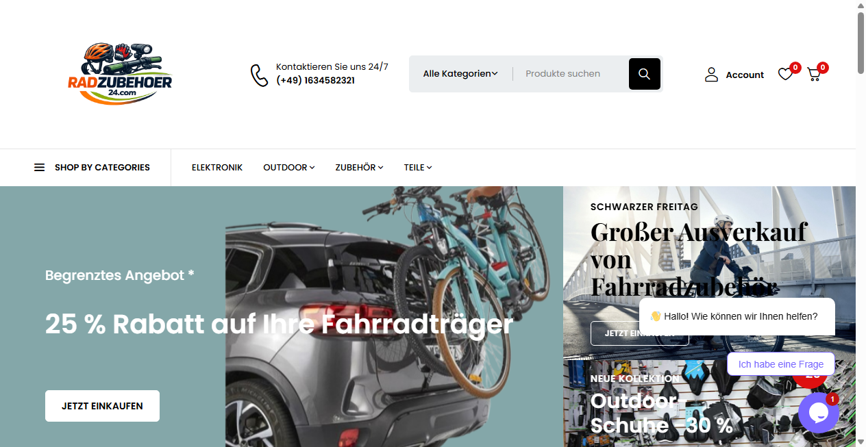 Screenshot von radzubehoer24.com