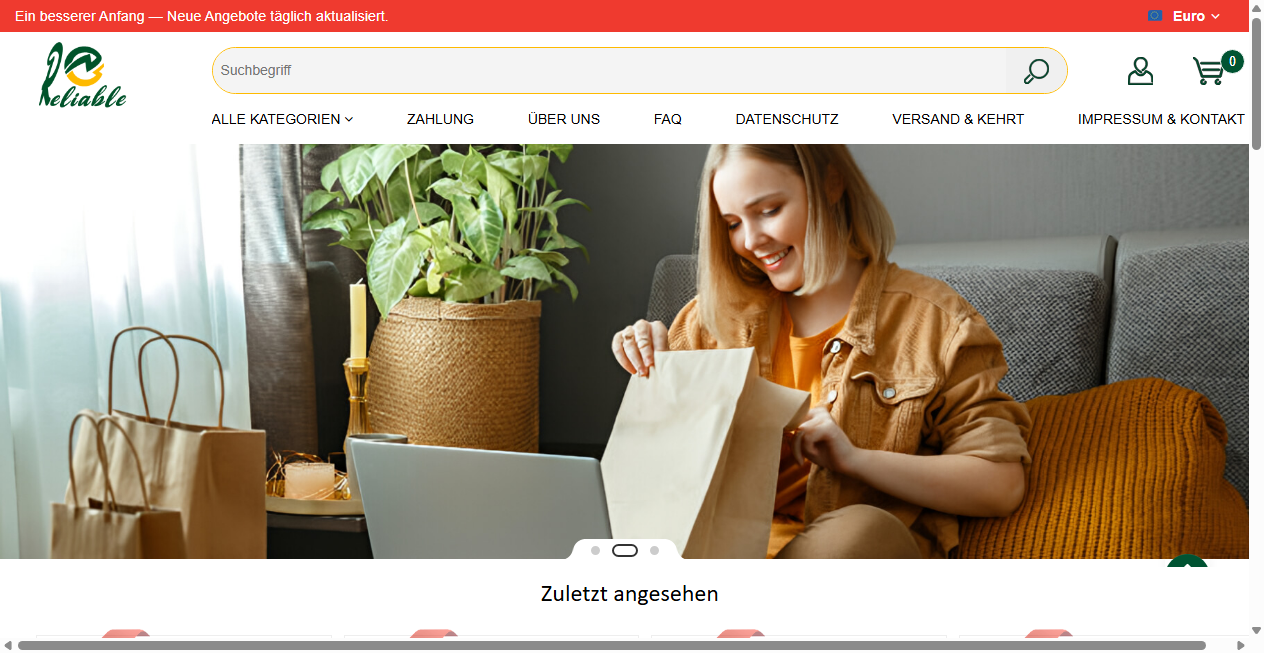 Fake Shop Warnung: reliableretaildeals.com (2026)