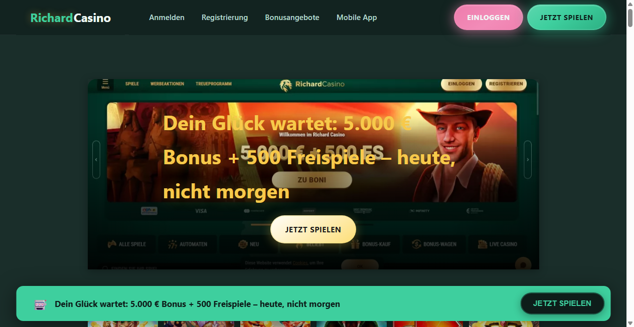 Bestätigte Warnung zu richardcasino-online.de (2026)
