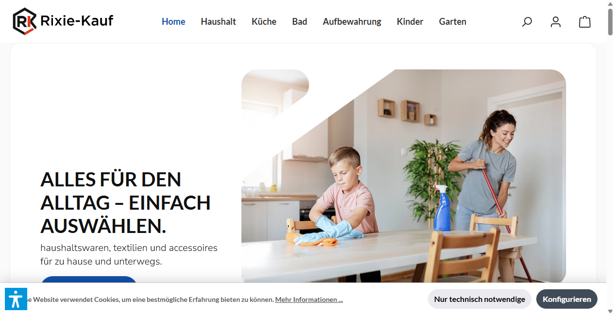 Screenshot von rixie-kauf.com