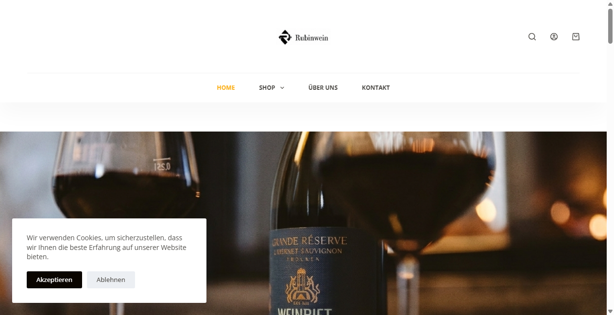 Screenshot von rubinwein.com