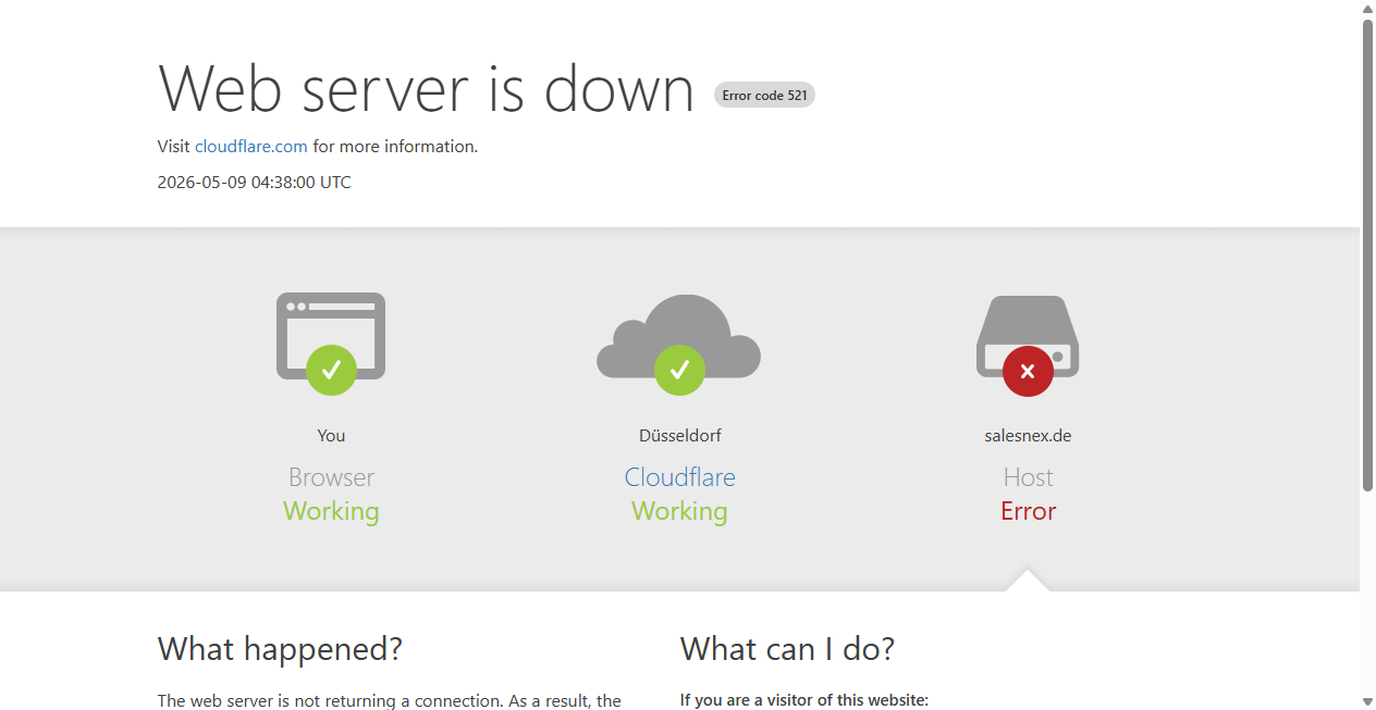 Screenshot von salesnex.de