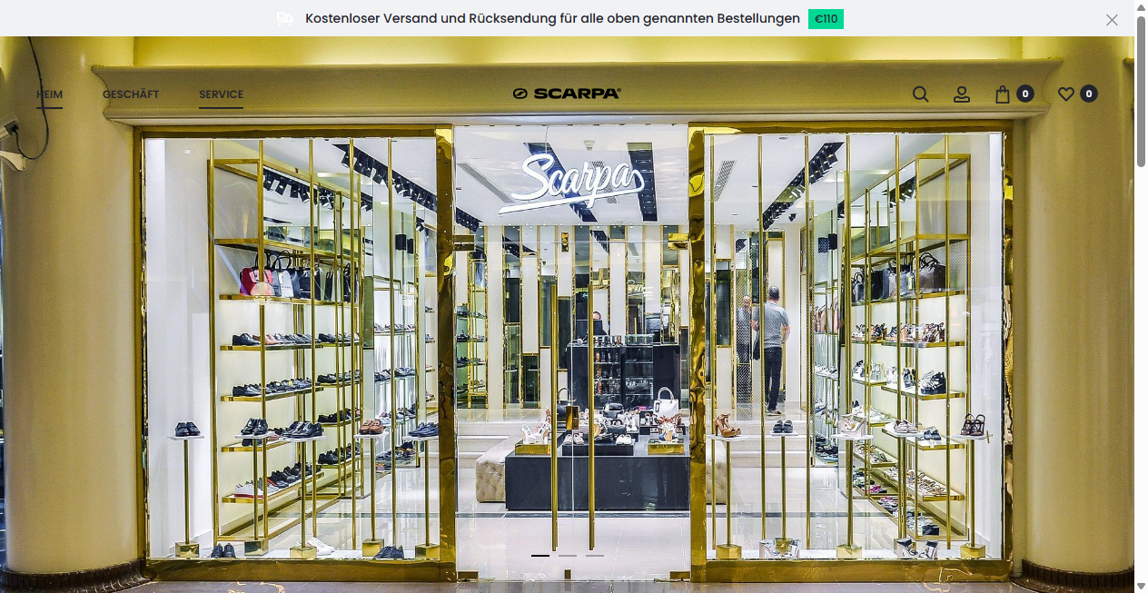 Screenshot von scarpaosterreich.at