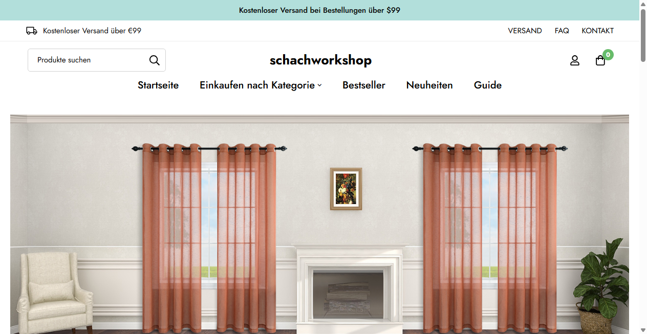 Screenshot von schachworkshop.de