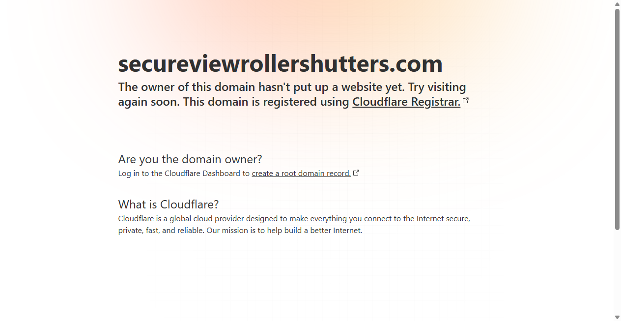 Screenshot von secureviewrollershutters.com