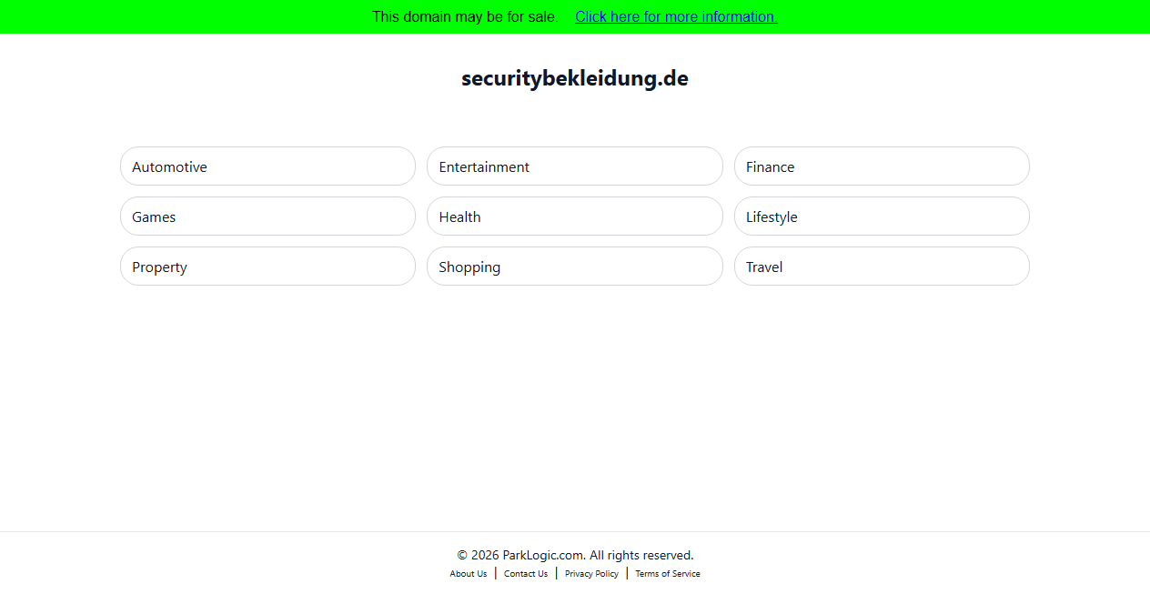 Screenshot von securitybekleidung.de