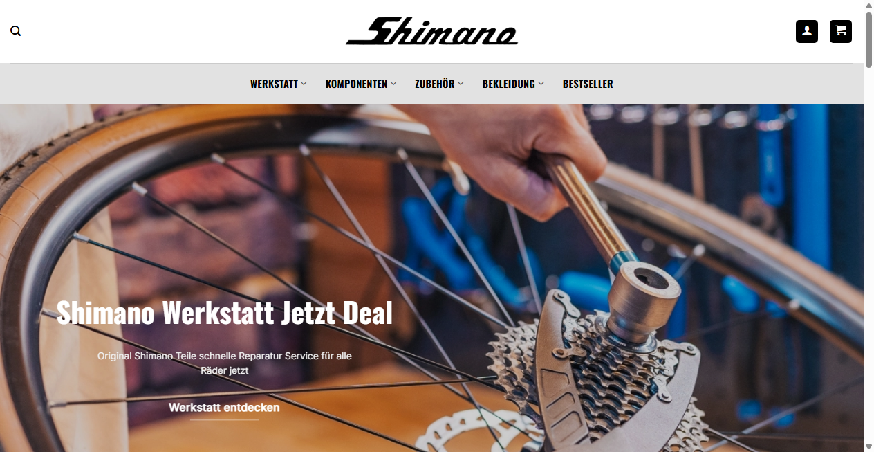 Screenshot von shimanofahrradrabatt.com