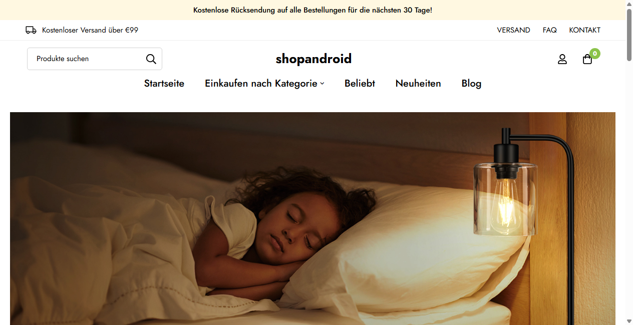 Screenshot von shopandroid.de