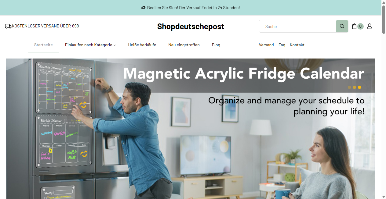 Screenshot von shopdeutschepost.de