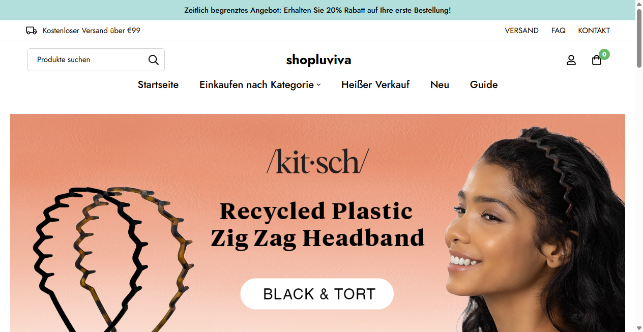 Screenshot von shopluviva.de