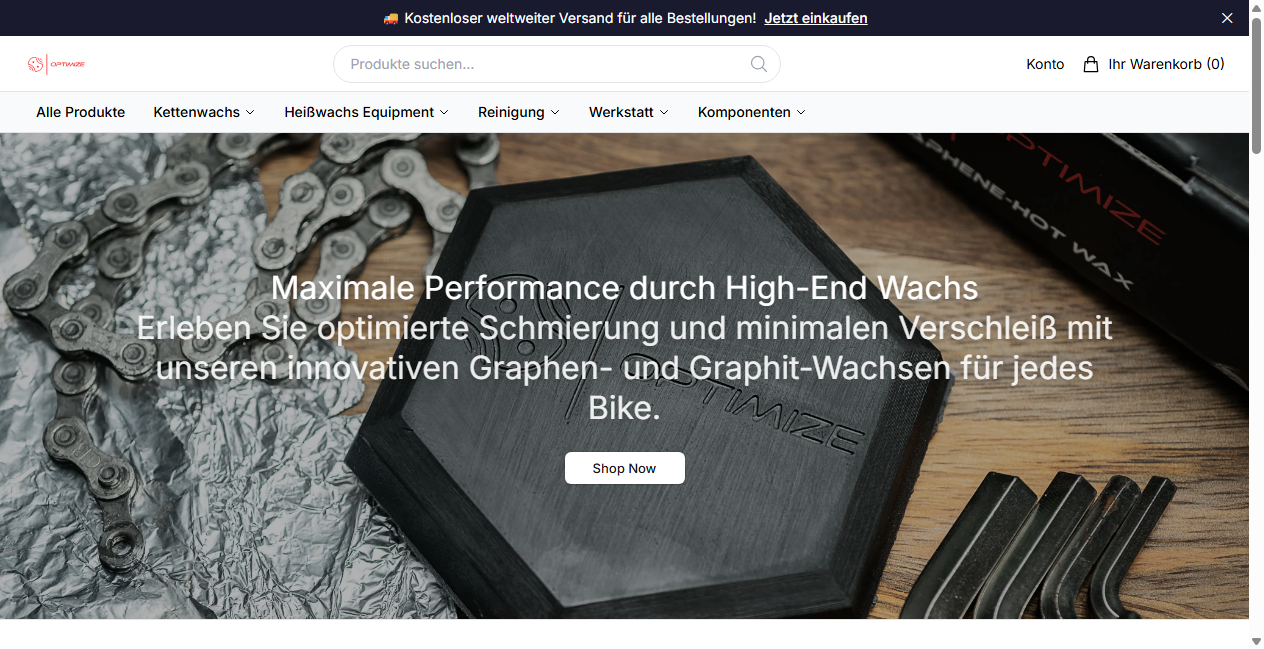 Screenshot von shopoptimize.shop