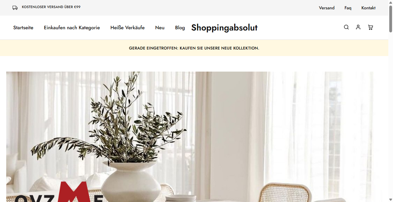 Screenshot von shoppingabsolut.de