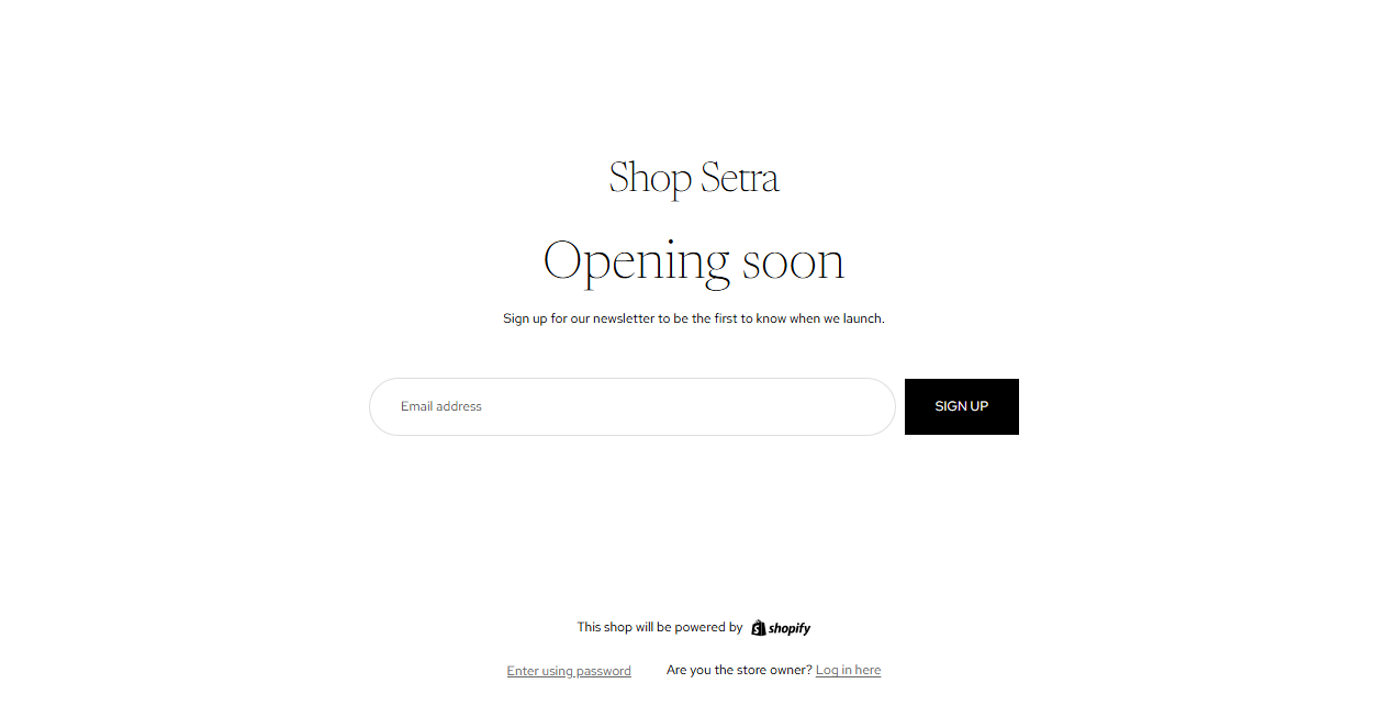 Screenshot von shopsetra.com