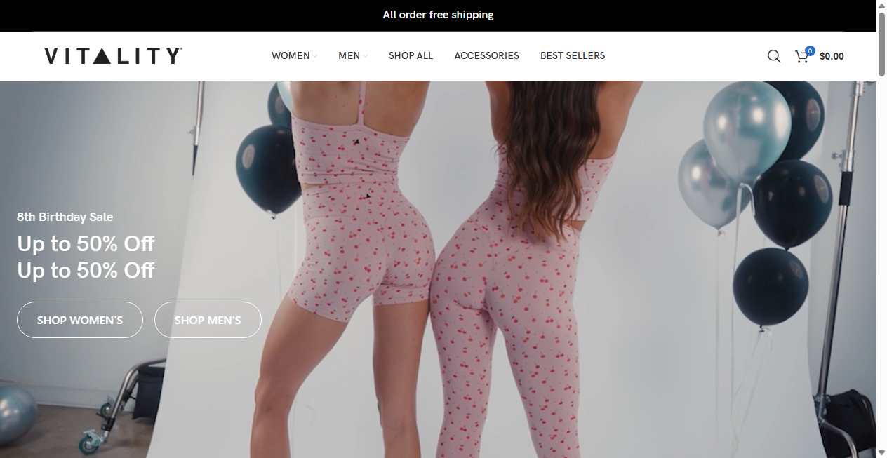 Screenshot von shopvitalitys.com
