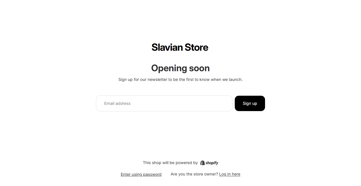 Screenshot von slavianstore.com