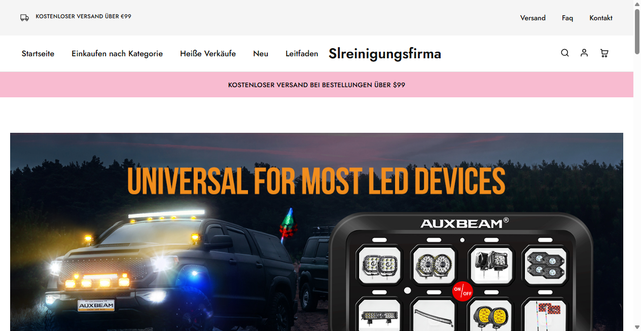 Screenshot von slreinigungsfirma.de