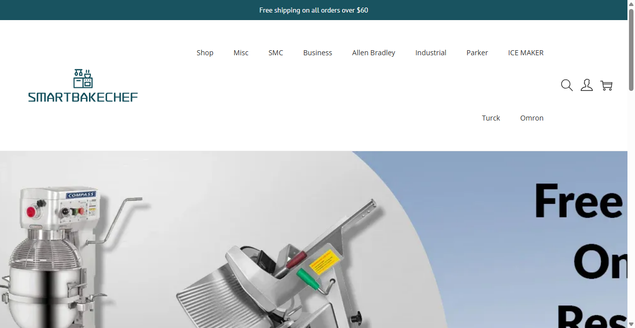 Screenshot von smartbakechef.com