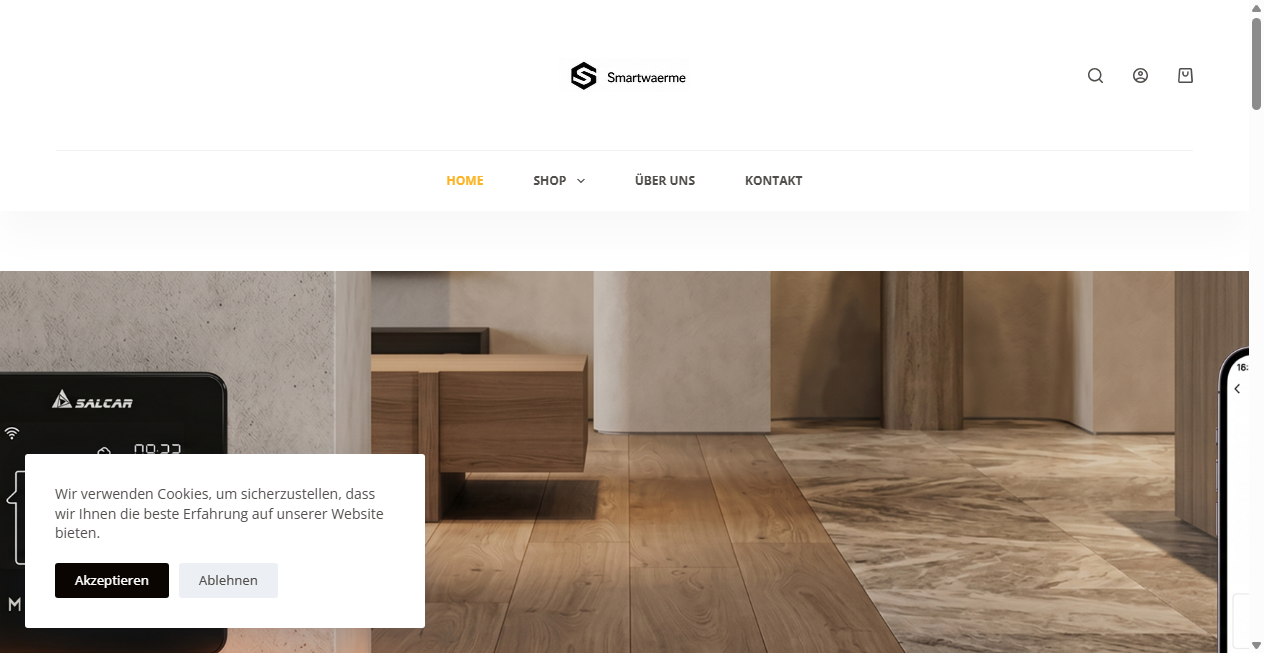 Screenshot von smartwaerme.com