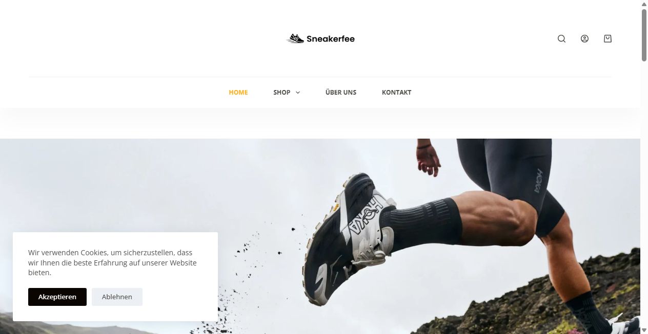 Screenshot von sneakerfee.com