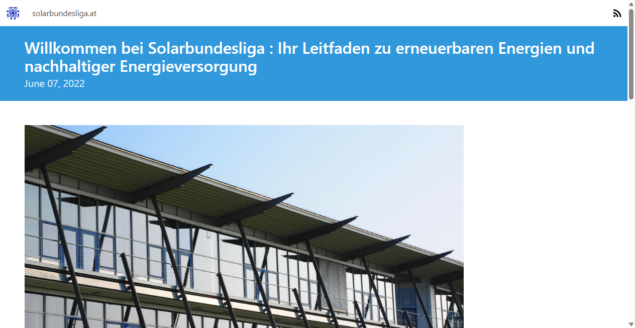 Screenshot von solarbundesliga.at