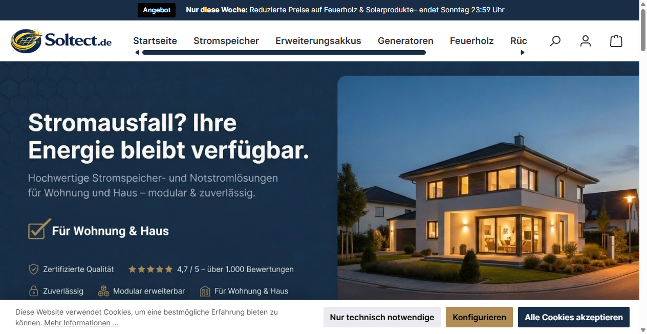 Fake Shop Warnung: soltect.de (2026)